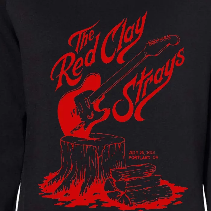 The Red Clay Strays Show At Portland Or July 25 2024 Womens California Wash Sweatshirt