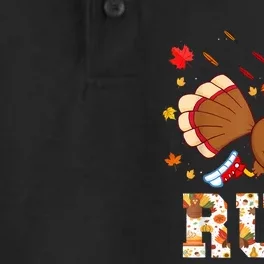 Turkey Run Costume Thanksgiving Running Turkey Trot Dry Zone Grid Performance Polo