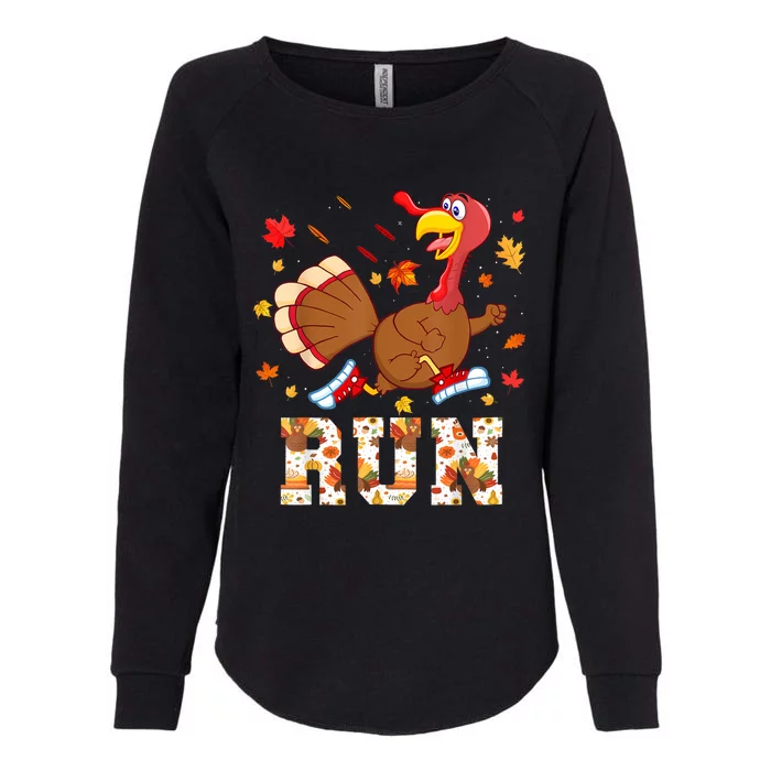 Turkey Run Costume Thanksgiving Running Turkey Trot Womens California Wash Sweatshirt