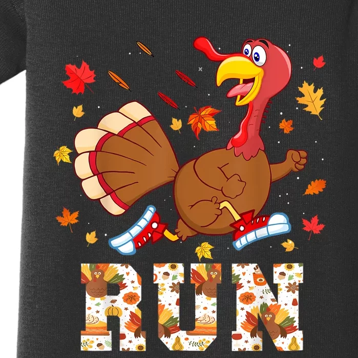 Turkey Run Costume Thanksgiving Running Turkey Trot Baby Bodysuit