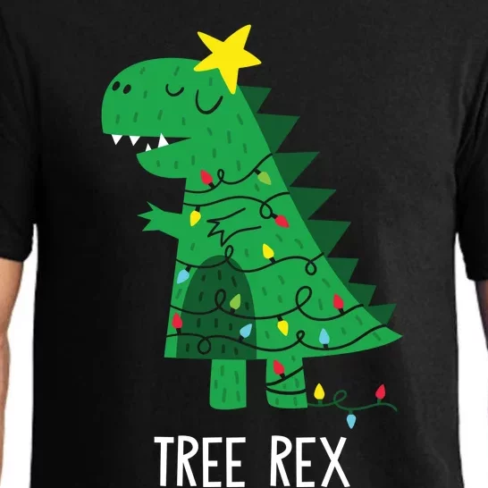 Tree Rex Christmas Gift T Rex Dinosaur Christmas Gift Pajama Set