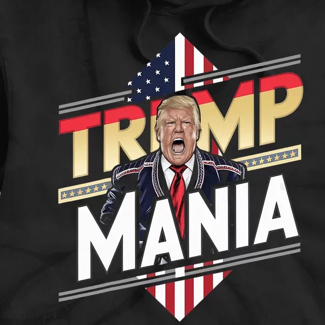 Trump Republican Convention Wrestling Meme Funny Trumpamania Tie Dye Hoodie