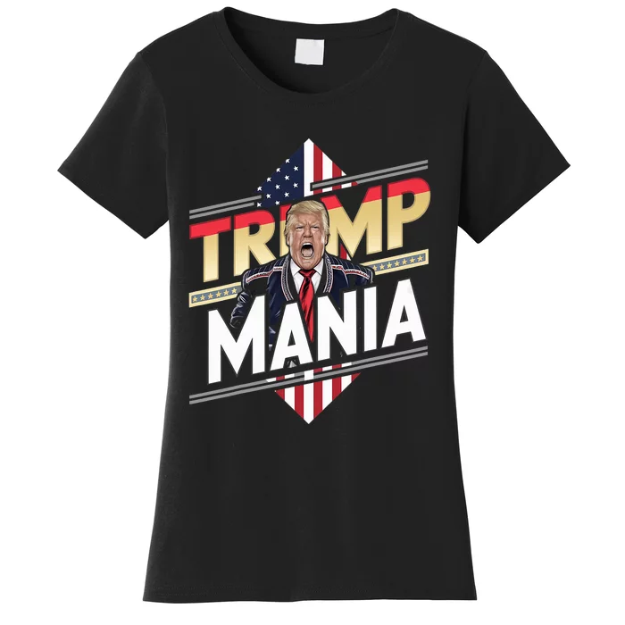 Trump Republican Convention Wrestling Meme Funny Trumpamania Women's T-Shirt