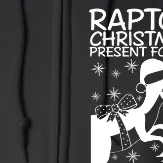 Trex Raptor Christmas Present For Ya Christmas Full Zip Hoodie