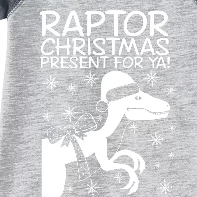 Trex Raptor Christmas Present For Ya Christmas Infant Baby Jersey Bodysuit