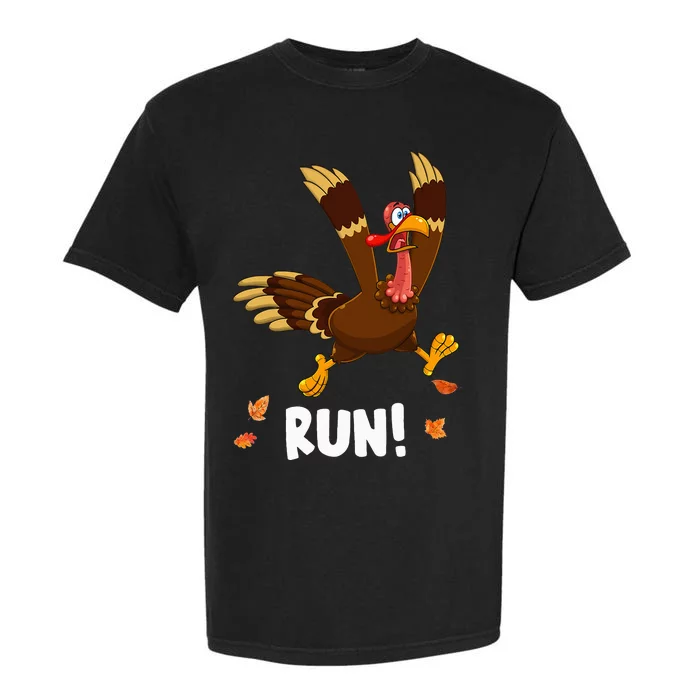 Turkey Run Costume Thanksgiving Running Turkey Trot Garment-Dyed Heavyweight T-Shirt