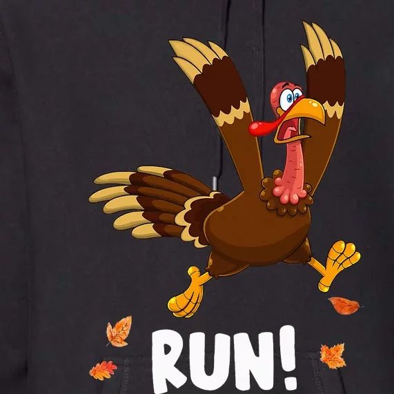 Turkey Run Costume Thanksgiving Running Turkey Trot Premium Hoodie