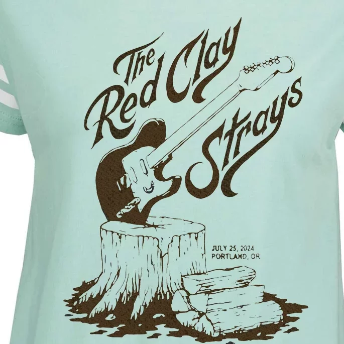 The Red Clay Strays Show At Portland Enza Ladies Jersey Football T-Shirt