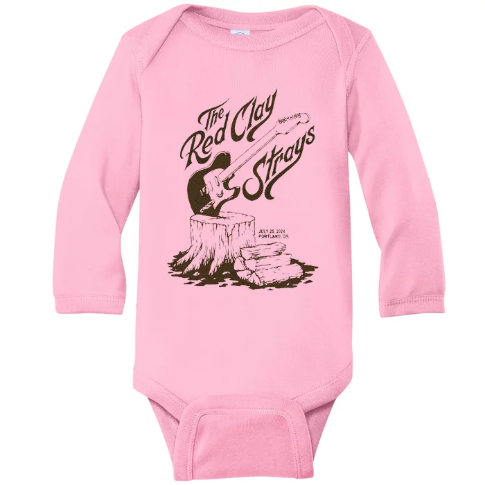 The Red Clay Strays Show At Portland Baby Long Sleeve Bodysuit