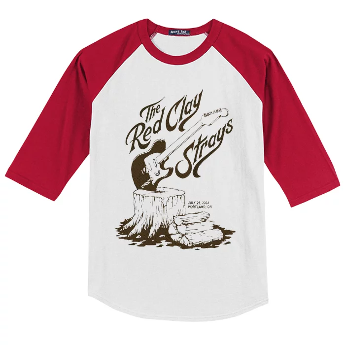 The Red Clay Strays Show At Portland Kids Colorblock Raglan Jersey