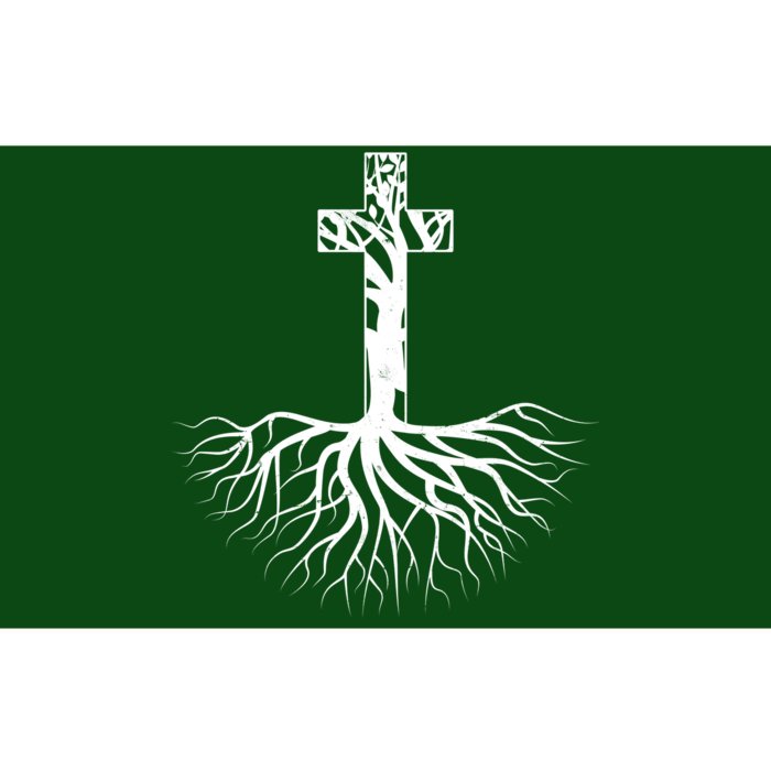 Tree Root Christian Cross Bumper Sticker