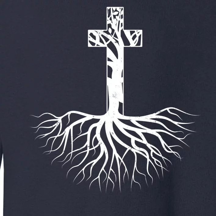 Tree Root Christian Cross Toddler Sweatshirt