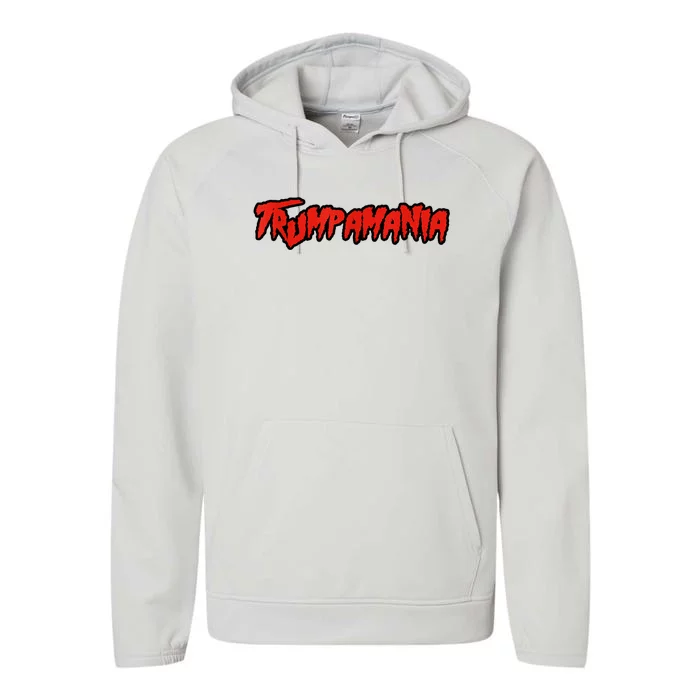 Trump Republican Convention Wrestling Meme Trumpamania Performance Fleece Hoodie