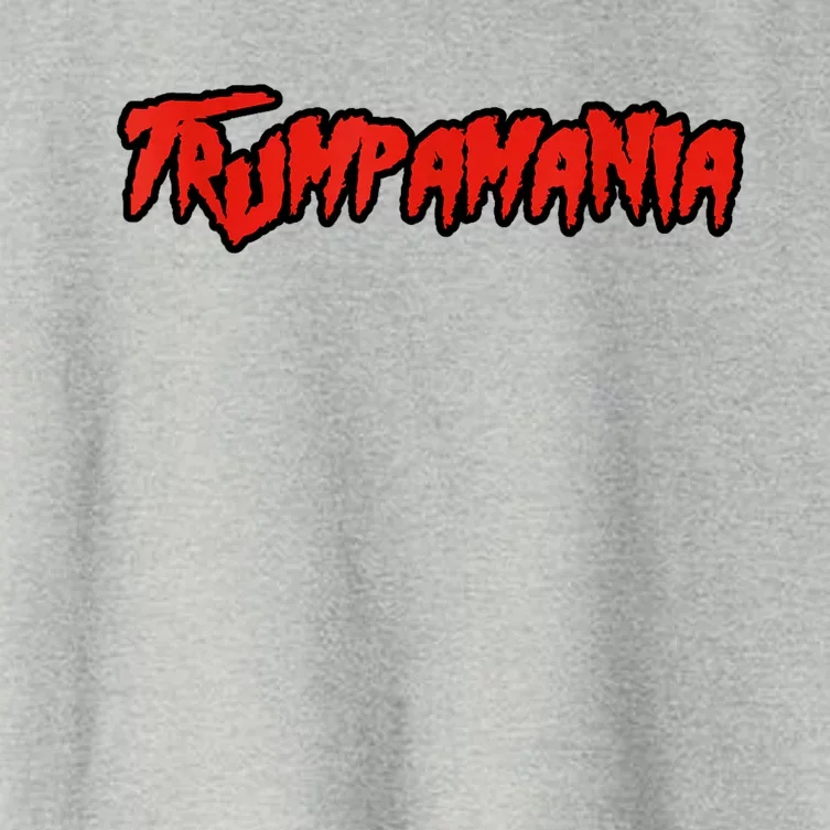 Trump Republican Convention Wrestling Meme Trumpamania Women's Crop Top Tee