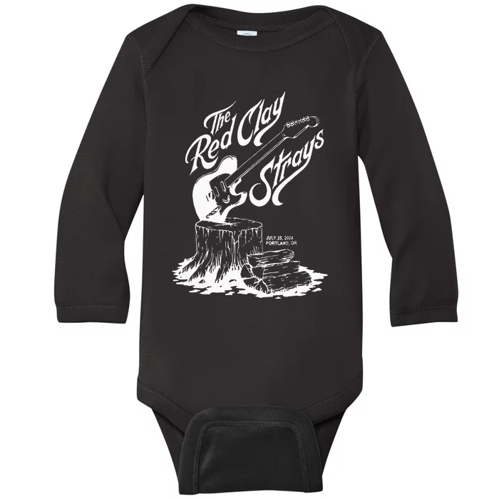 The Red Clay Strays Show At Portland Baby Long Sleeve Bodysuit