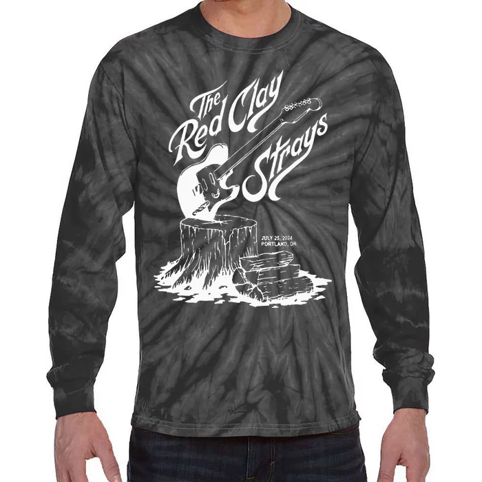 The Red Clay Strays Show At Portland Tie-Dye Long Sleeve Shirt