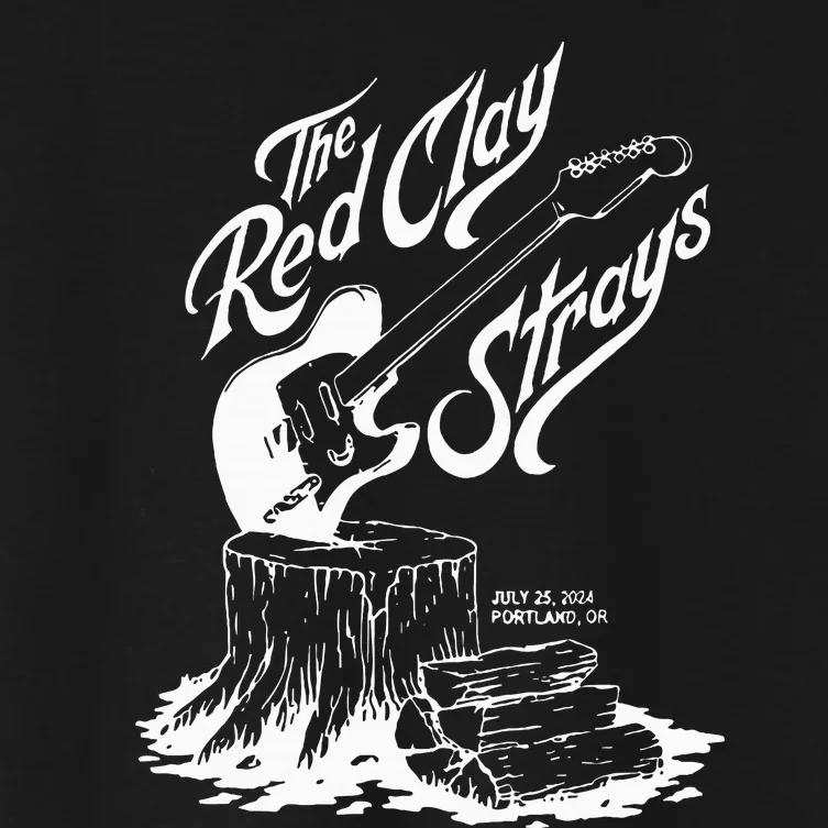 The Red Clay Strays Show At Portland Women's Crop Top Tee