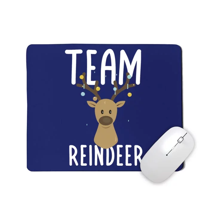 Team Reindeer Christmas Theme Funny Reindeer Mousepad