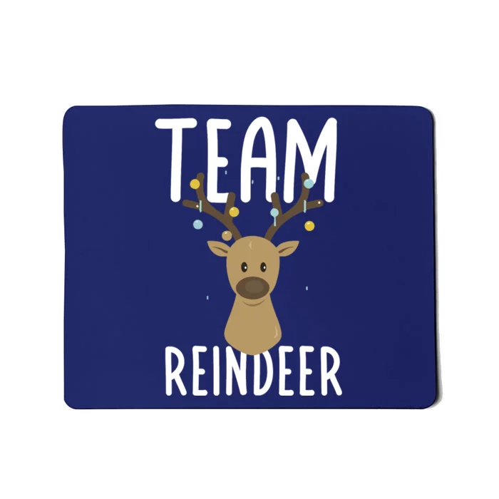 Team Reindeer Christmas Theme Funny Reindeer Mousepad