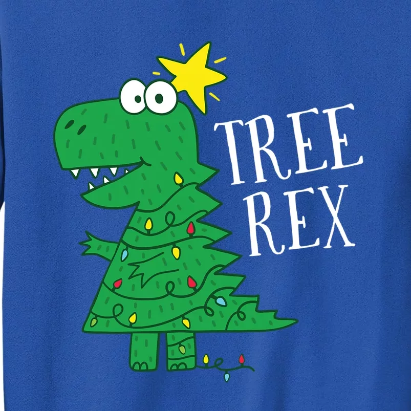 Tree Rex Christmas Dinosaur Christmas Funny Gift Tall Sweatshirt