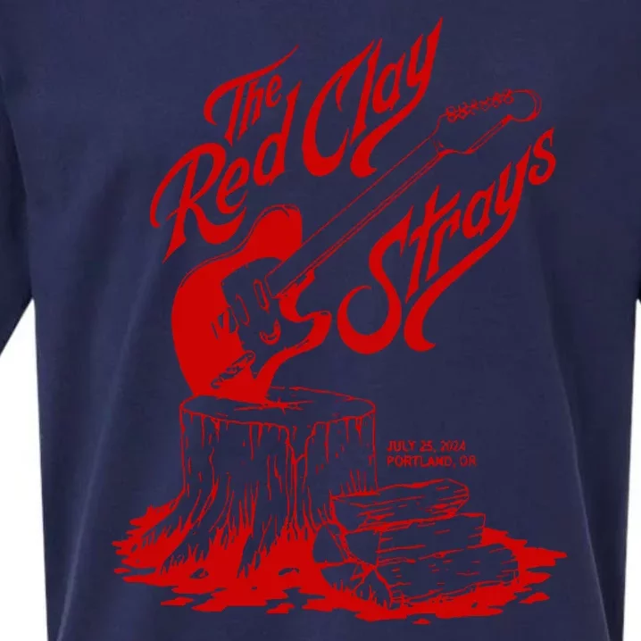 The Red Clay Strays Show At Portland Or July 25 2024 Sueded Cloud Jersey T-Shirt