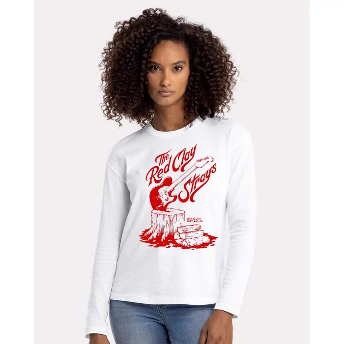 The Red Clay Strays Show At Portland Or July 25 2024 Womens Cotton Relaxed Long Sleeve T-Shirt