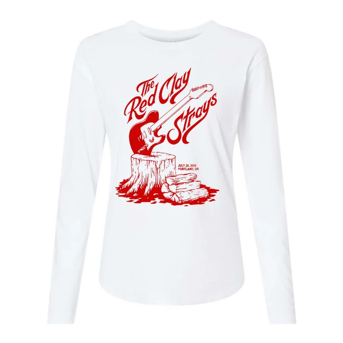 The Red Clay Strays Show At Portland Or July 25 2024 Womens Cotton Relaxed Long Sleeve T-Shirt