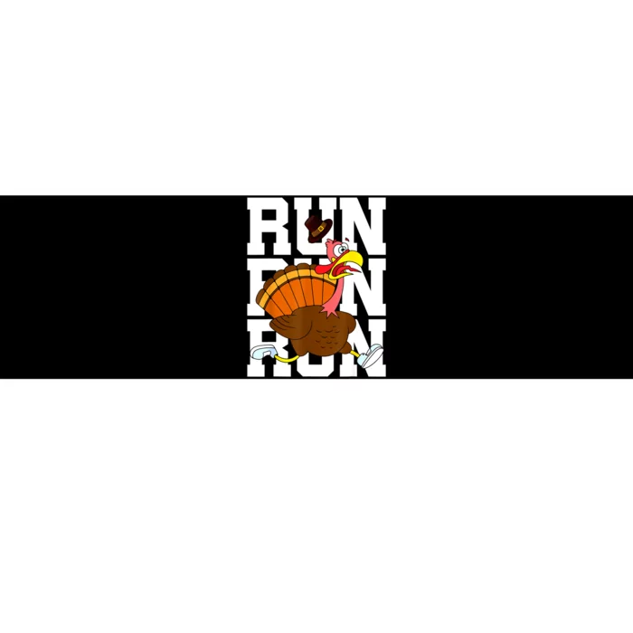 Turkey Run Costume Thanksgiving Running Turkey Trot Bumper Sticker