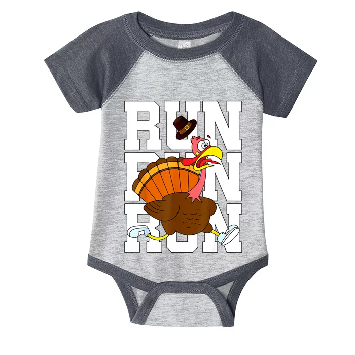 Turkey Run Costume Thanksgiving Running Turkey Trot Infant Baby Jersey Bodysuit