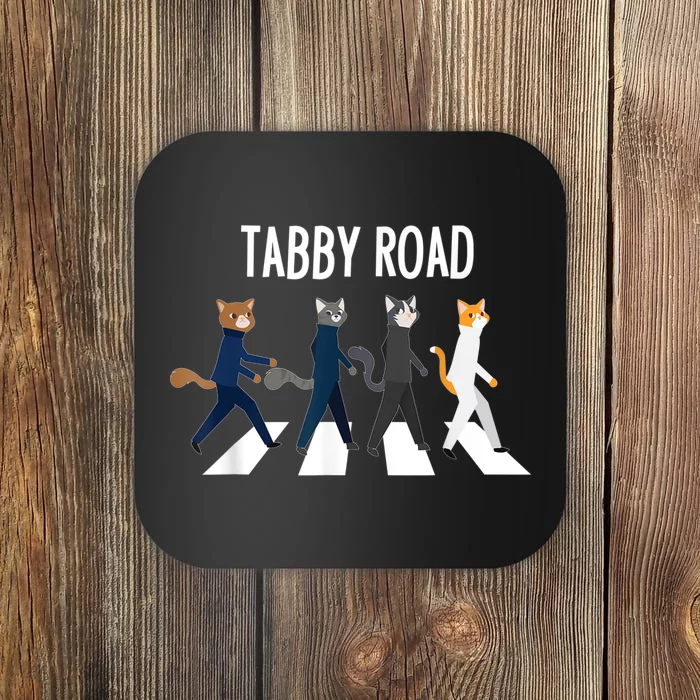 Tabby Road Cats Cat Lover Coaster