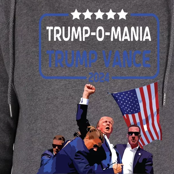 Trump Republican Convention Trumpomania Trump Vance 2024 Womens Funnel Neck Pullover Hood