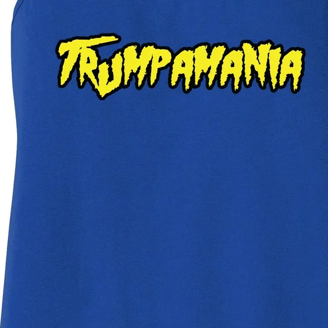 Trump Republican Convention Wrestling Meme Trumpamania Women's Racerback Tank