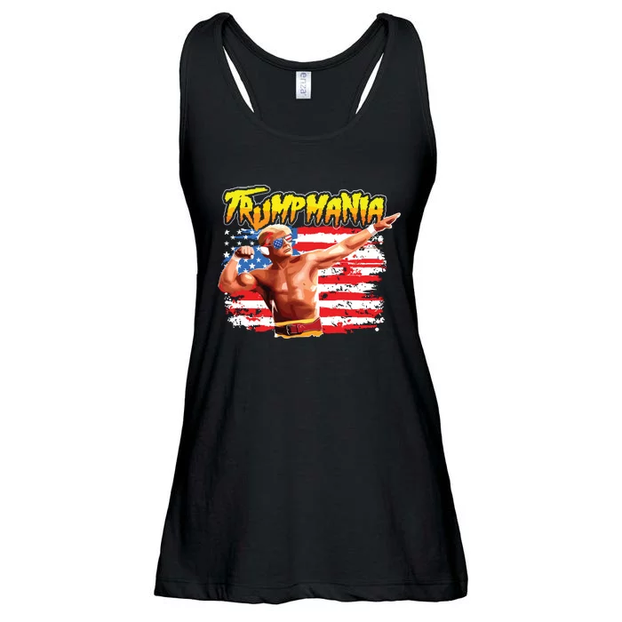 Trump Republican Convention Wrestling Meme Trumpamania Ladies Essential Flowy Tank