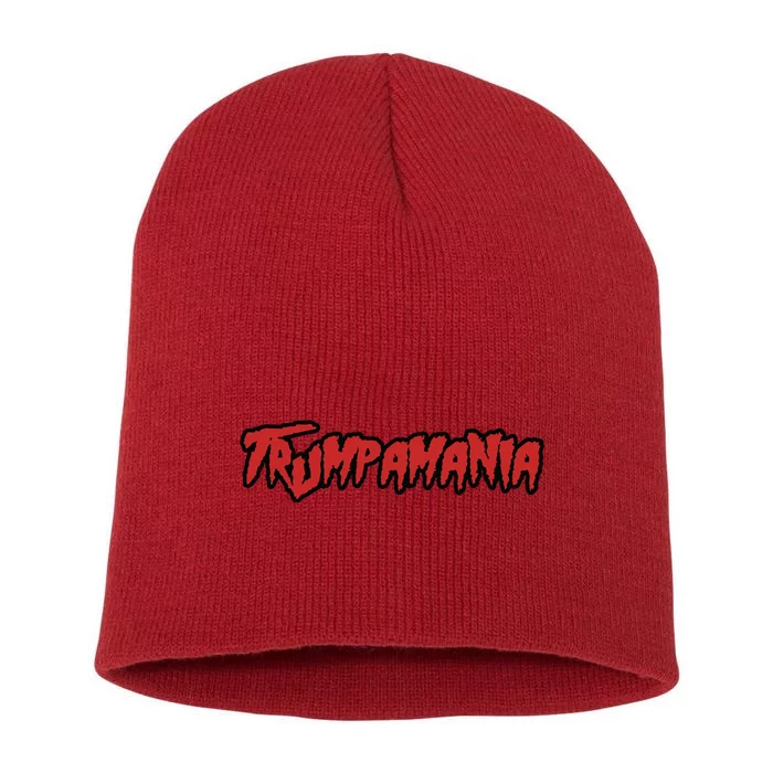 Trump Republican Convention Wrestling Meme Trumpamania Short Acrylic Beanie