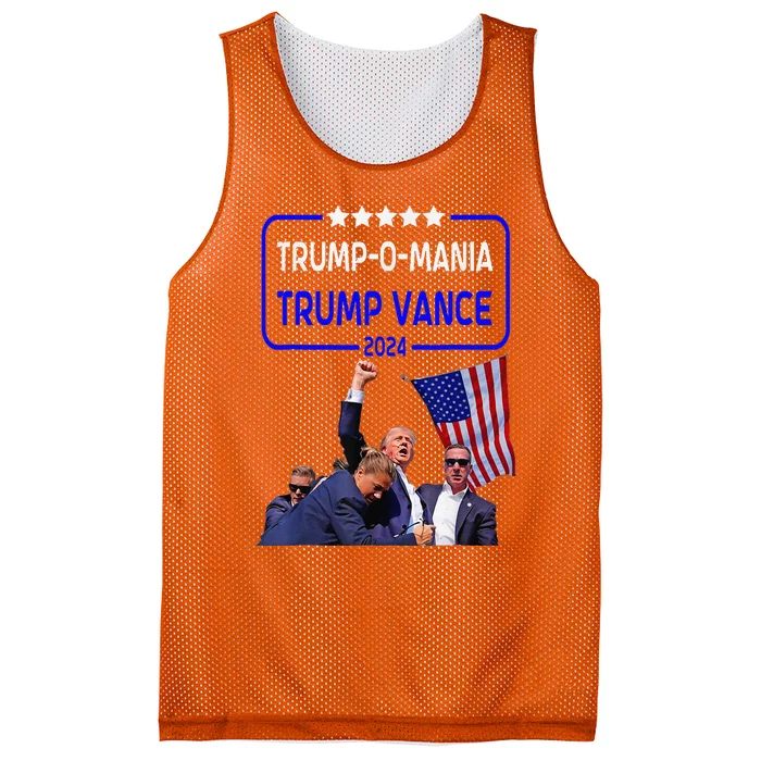 Trump Republican Convention Trumpomania! Trump Vance 2024 Mesh Reversible Basketball Jersey Tank