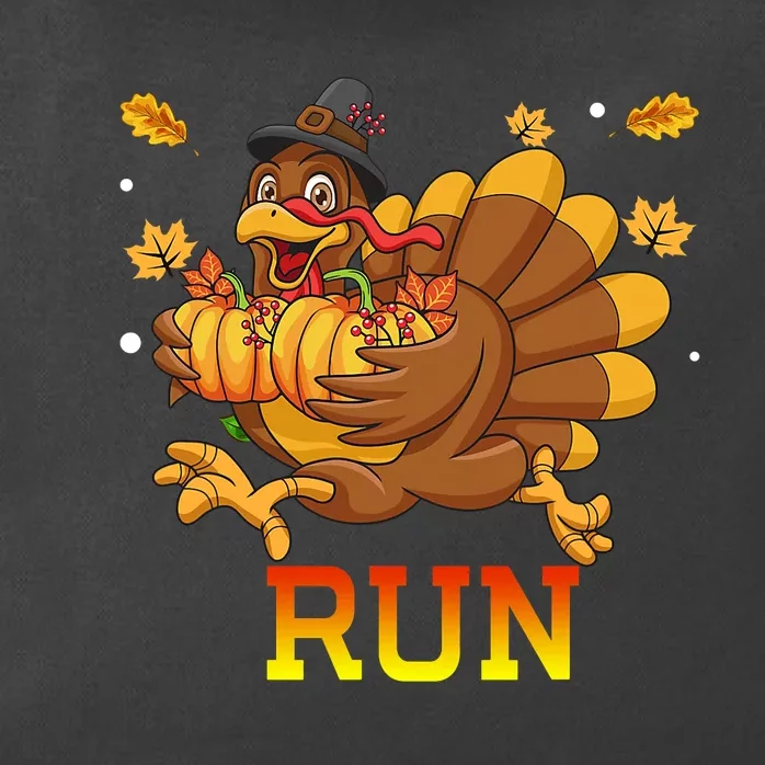 Turkey Run Costume Thanksgiving Running Turkey Trot Zip Tote Bag