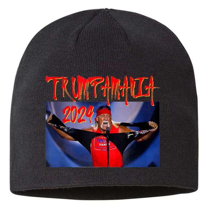 Trump Republican Convention Wrestling Meme Trumpamania Funny 8 1/2in Sustainable Knit Beanie