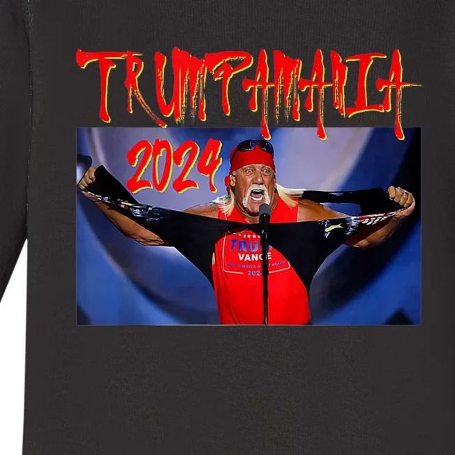 Trump Republican Convention Wrestling Meme Trumpamania Funny Baby Long Sleeve Bodysuit