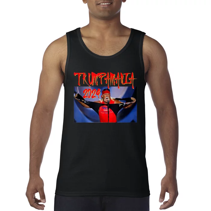 Trump Republican Convention Wrestling Meme Trumpamania Funny Tank Top