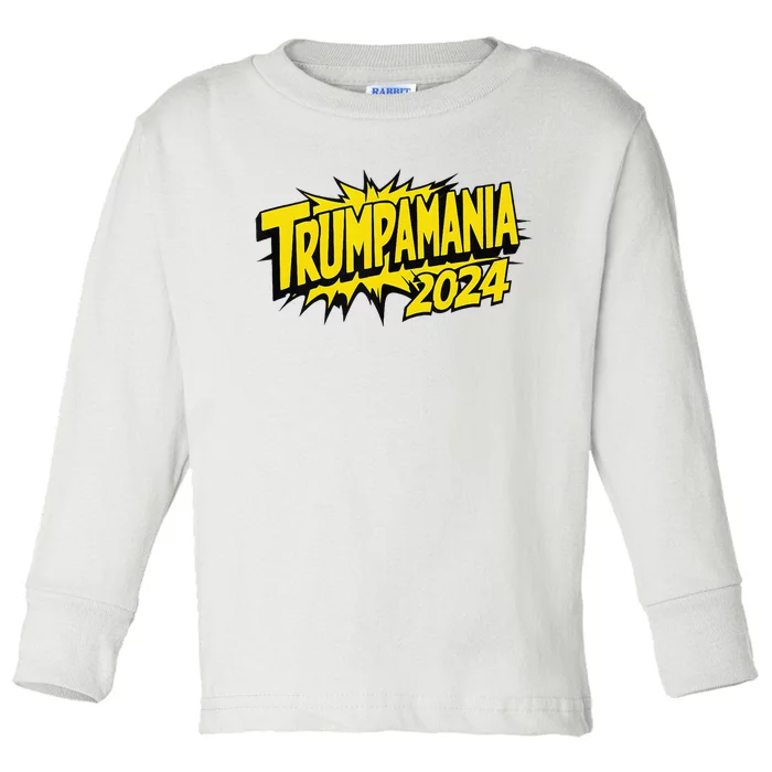 Trump Republican Convention Wrestling Meme Trumpamania Toddler Long Sleeve Shirt