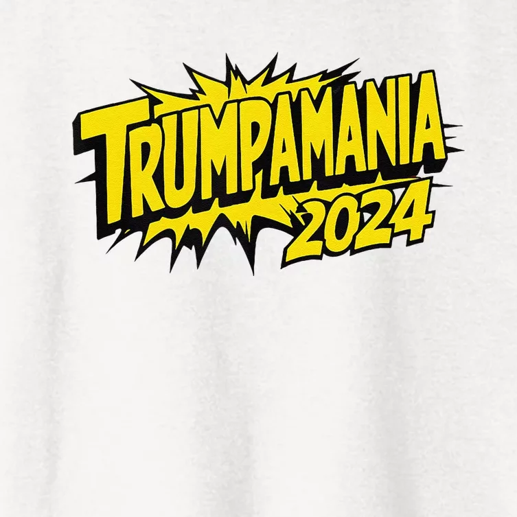 Trump Republican Convention Wrestling Meme Trumpamania Women's Crop Top Tee