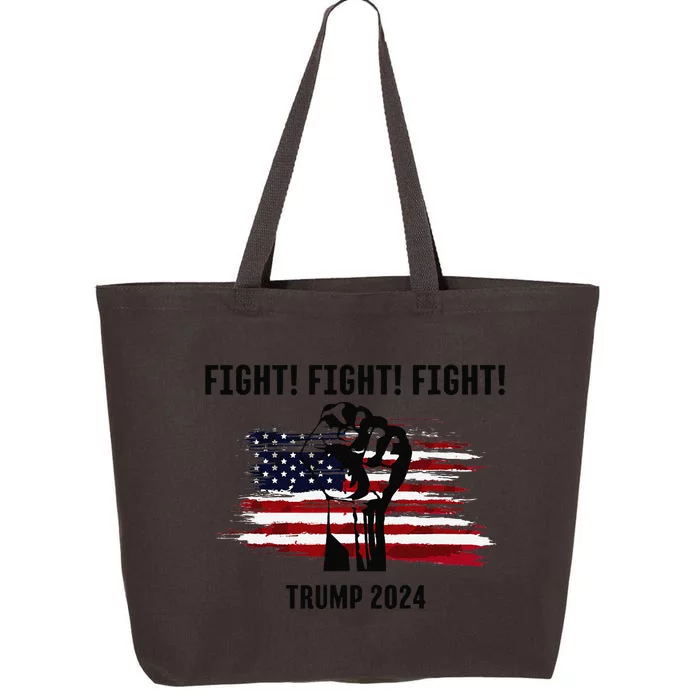 Trump Rally Campaign 2024 Fight Fight Fight 25L Jumbo Tote