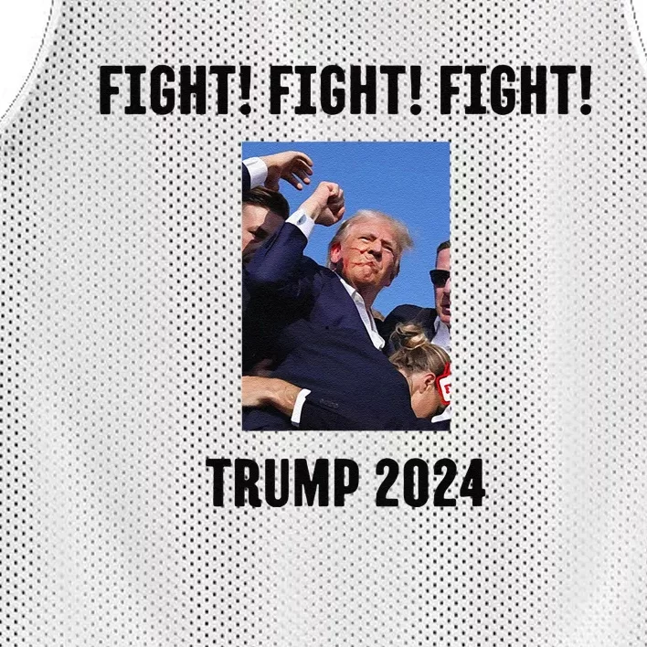 Trump Rally Campaign 2024 Fight Fight Fight Mesh Reversible Basketball Jersey Tank