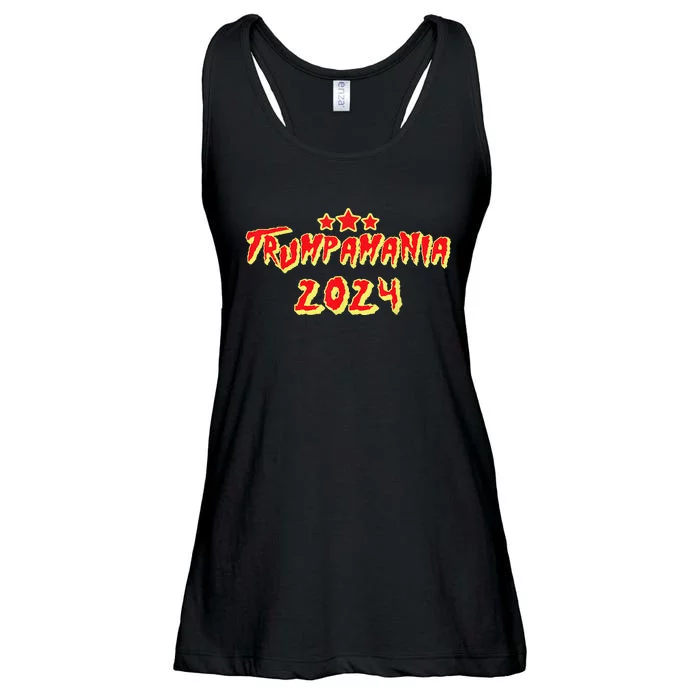 Trump Republican Convention Wrestling Meme Trumpamania Ladies Essential Flowy Tank