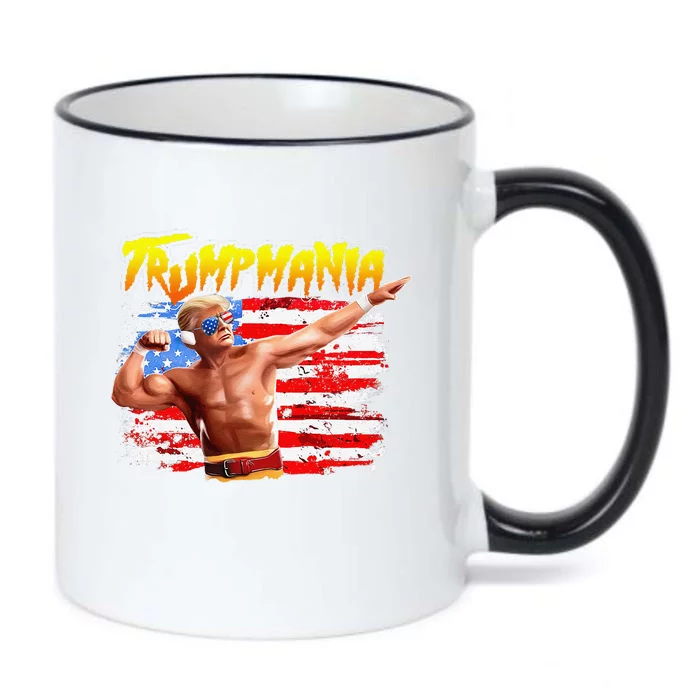 Trump Republican Convention Wrestling Meme Trumpamania Black Color Changing Mug