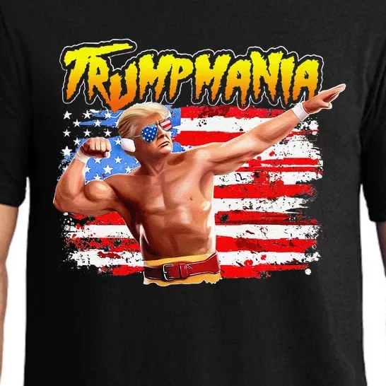 Trump Republican Convention Wrestling Meme Trumpamania Pajama Set