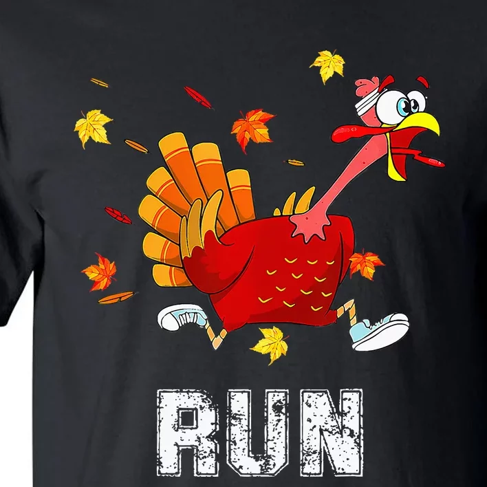 Turkey Run Costume Thanksgiving Running Turkey Trot Tall T-Shirt