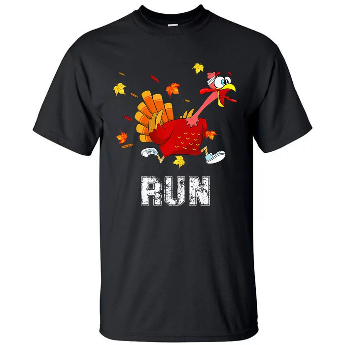 Turkey Run Costume Thanksgiving Running Turkey Trot Tall T-Shirt