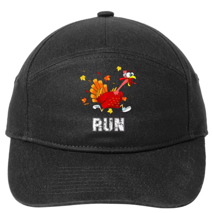 Turkey Run Costume Thanksgiving Running Turkey Trot 7-Panel Snapback Hat