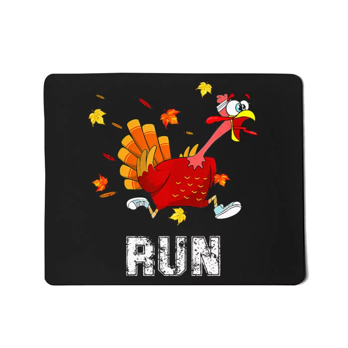 Turkey Run Costume Thanksgiving Running Turkey Trot Mousepad